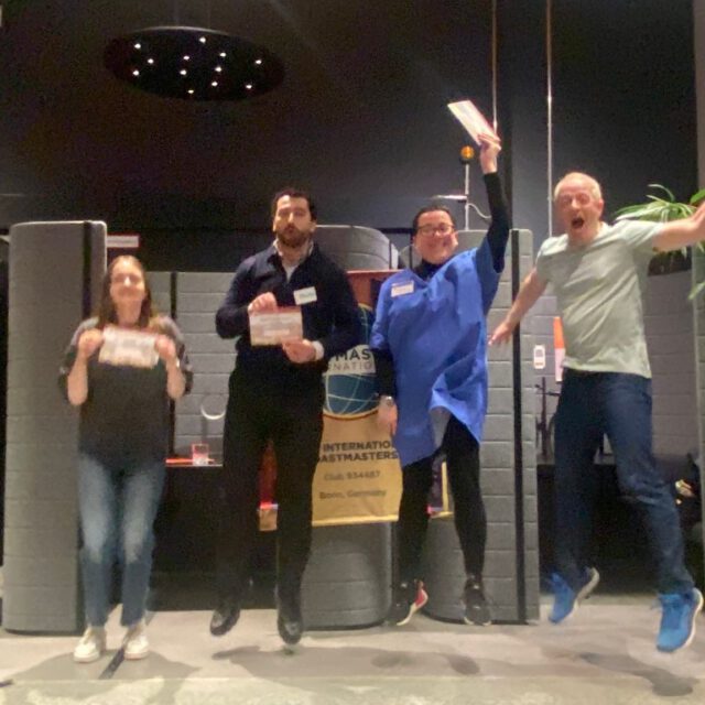 The energy was electric last night at Bonn International Toastmasters! 🚀

With a room filled with members and guests, we closed out our final meeting at Design Offices Bonn with a theme that said it all: "Stagetime is Passiontime!". 

From mentoring breakthroughs to finding the joy in a daily commute, our speakers brought their full selves to the stage.

Big round of applause for our winners: 🏆 Best Speaker: Svetlana Semenova 🎤 Best Table Topic: Yassir ⭐ Best Evaluator: Hanna Shevchenko

Thank you to everyone who made this "last dance" at Design Offices so memorable! 🥂

📍 New Venue Alert: We’re moving! Keep an eye on our page for the announcement of our next meeting location. You won't want to miss what’s coming next.

#BonnToastmasters #PublicSpeaking #GrowthMindset #Bonn #Stagetime #Passion #Leadership #NewBeginnings